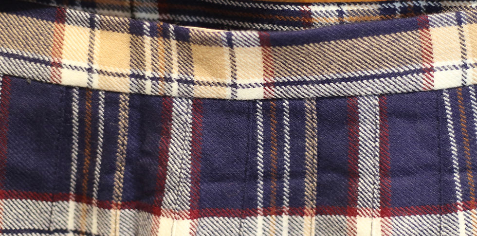 Thumbnail: Preloved Vintage Size 18 Murray Brothers woollen pleated wrap-around skirt