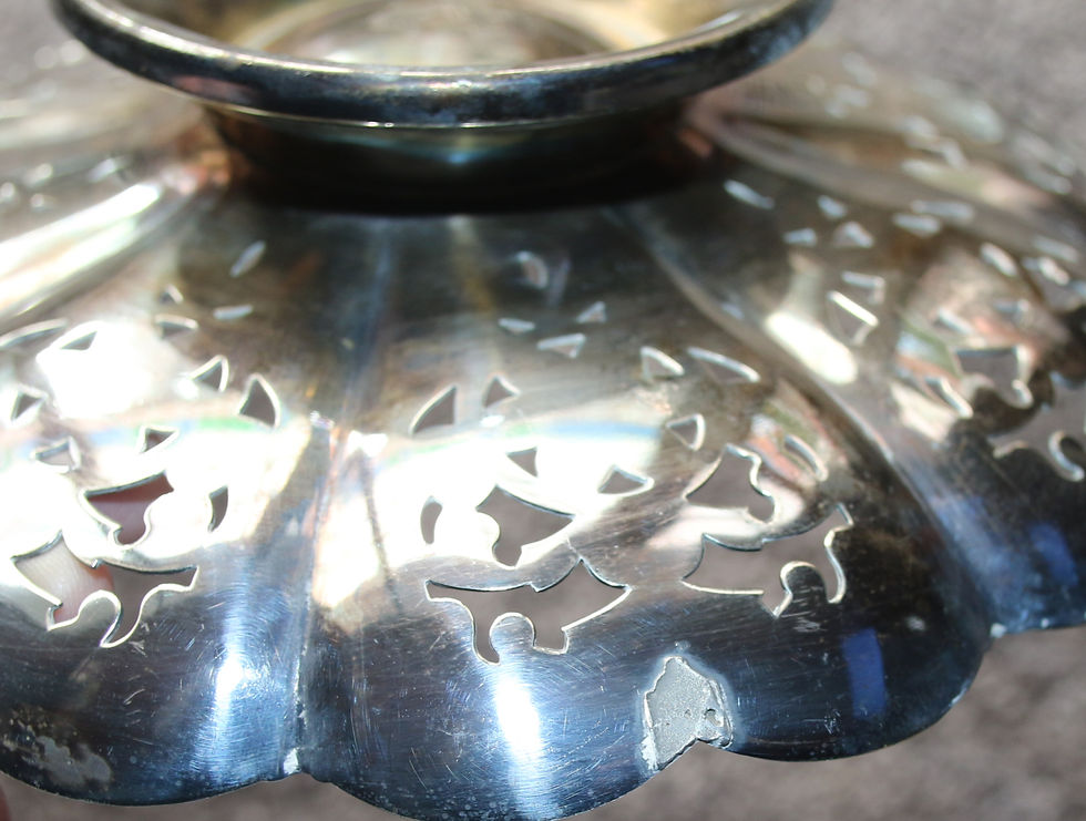 Miniaturbild: Preloved Mayflower by Paramount Triple Plate Silver EPNS pedestal bowl