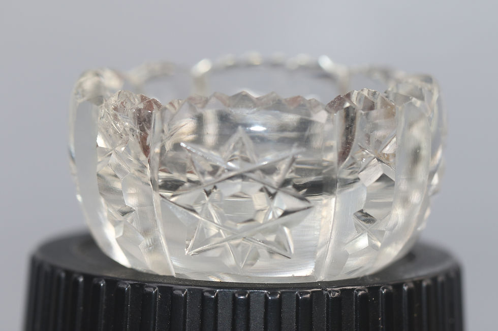 Μικρογραφία: Preloved Vintage Crystal Salt Dish, Crystal Salt Pot