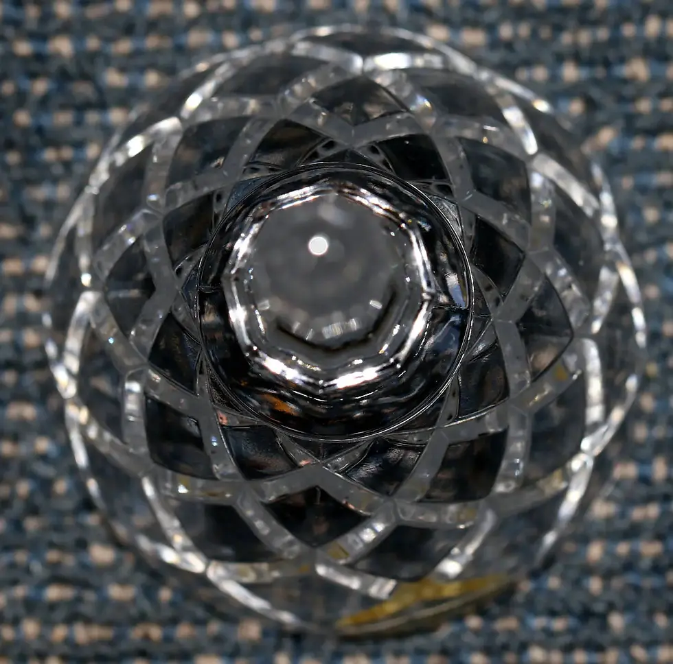Thumbnail: Preloved Lead Crystal Bell with original sticker