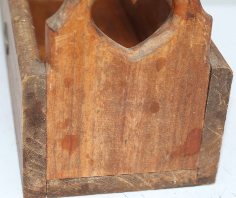 Miniatura: Preloved Wooden Box, timber carry-all, Wood Caddy