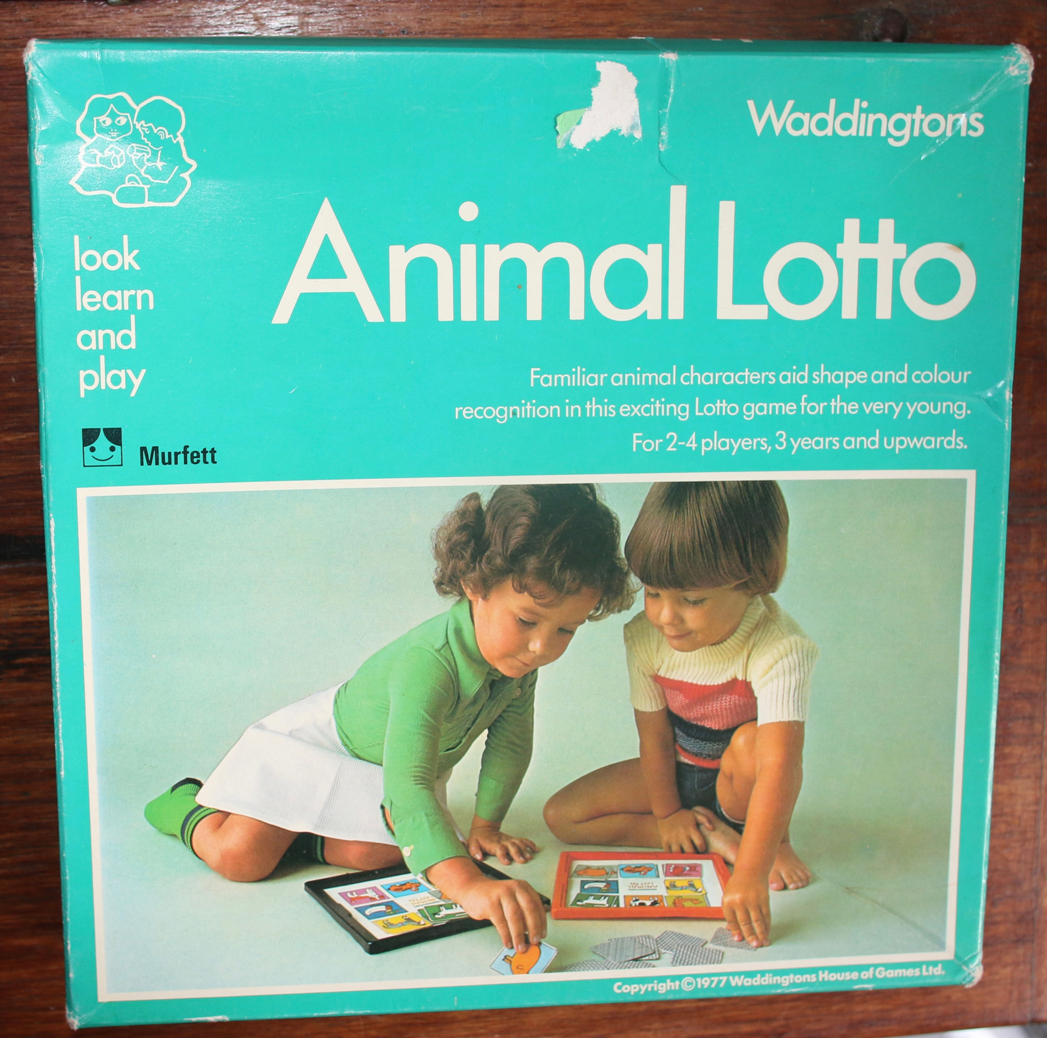 Waddingtons Animal Lotto Vintage Game