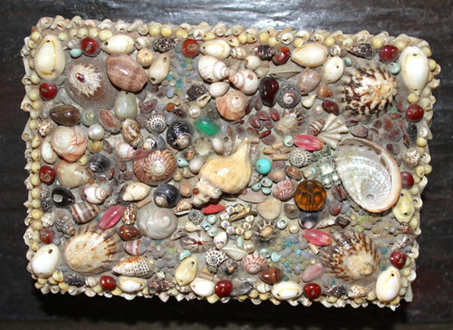 Preloved Kitsch Shell Musical Jewellery Box, Shell Jewellery Box,Shell ...