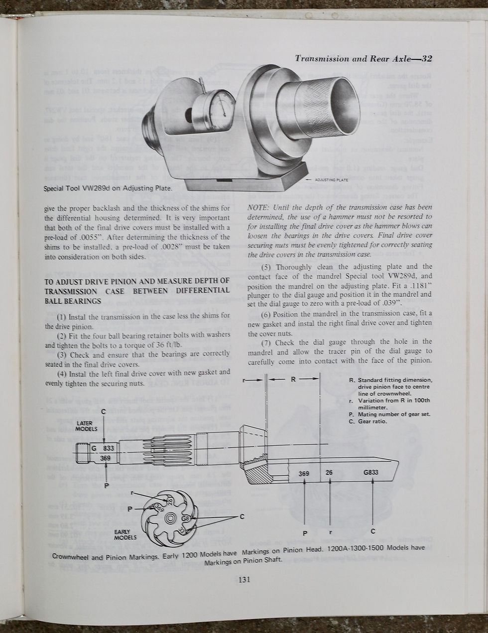 Miniature : Volkswagen Car Repair Manual No. 46 Volkswagen Beetles 1954-1971
