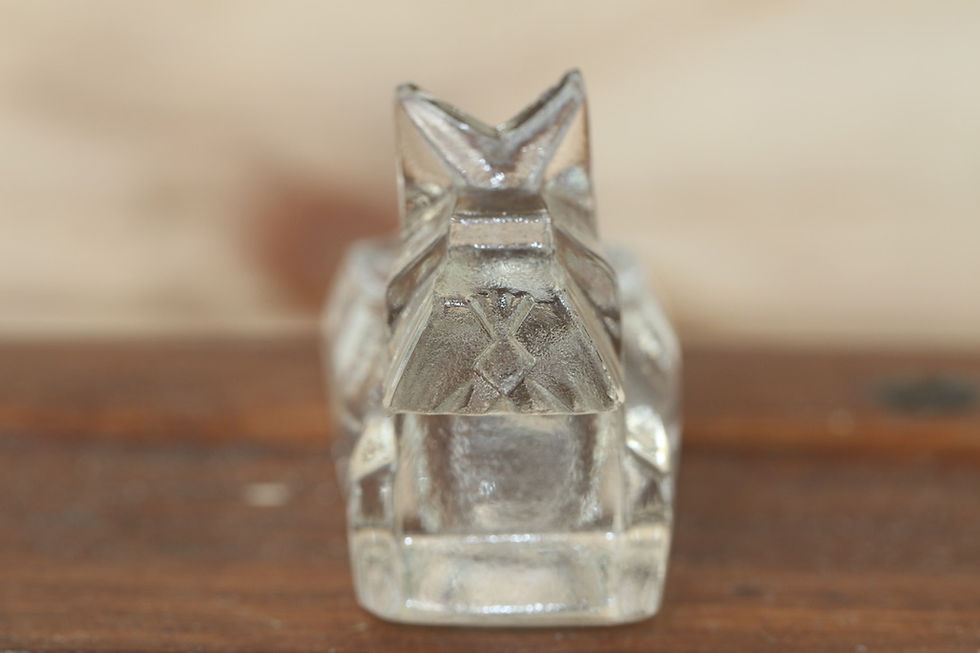 Miniaturbild: Preloved Vintage Glass Scotty Dog Salt Pot