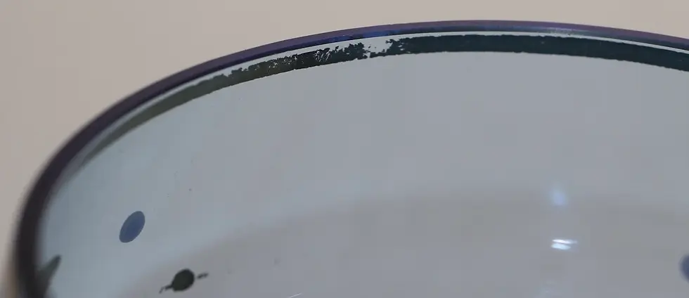Μικρογραφία: Preloved Pair of blue glass bowls
