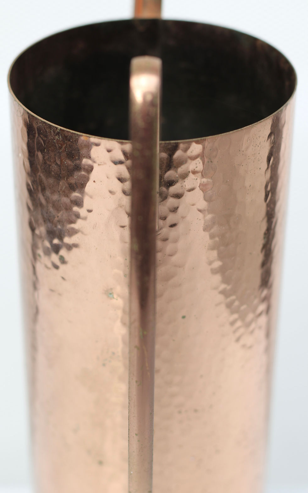 Миниатюра: Preloved Hammered Copper Vase Holder, Hammered Copper Cachepot:  Jardiniere