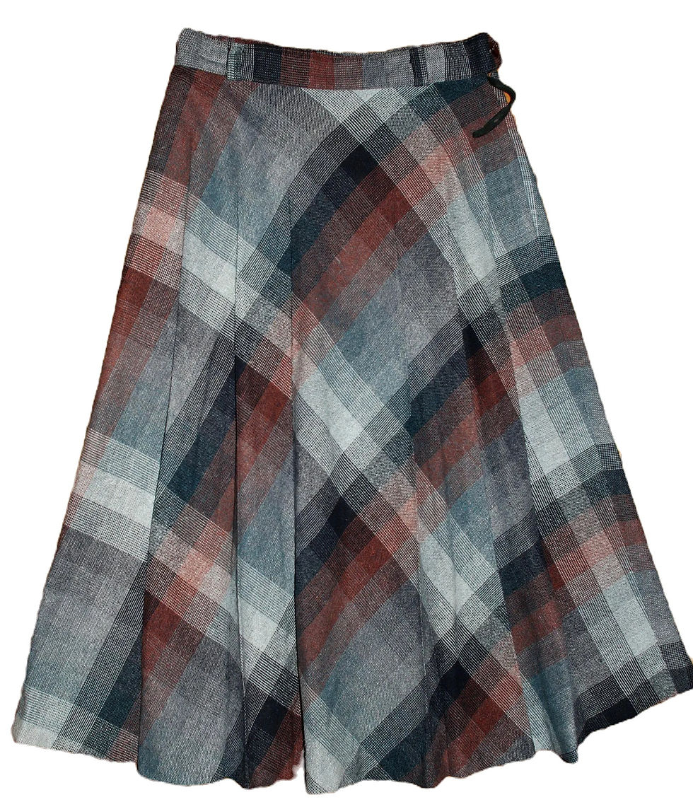 Thumbnail: Preloved Inspired by Arpel pleated woollen skirt, size 10