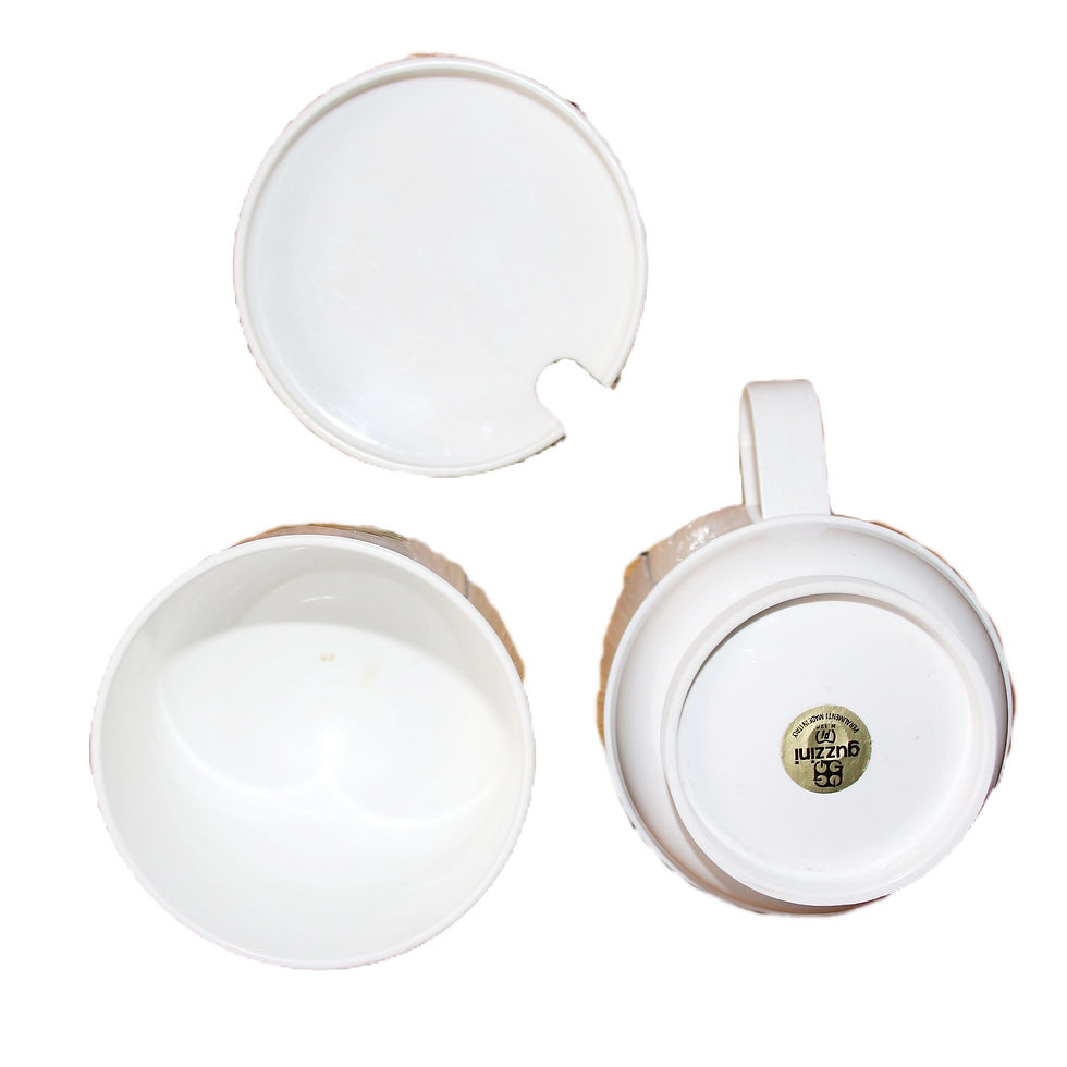 Miniatura: Preloved  Guzzini creamer and sugar bowl