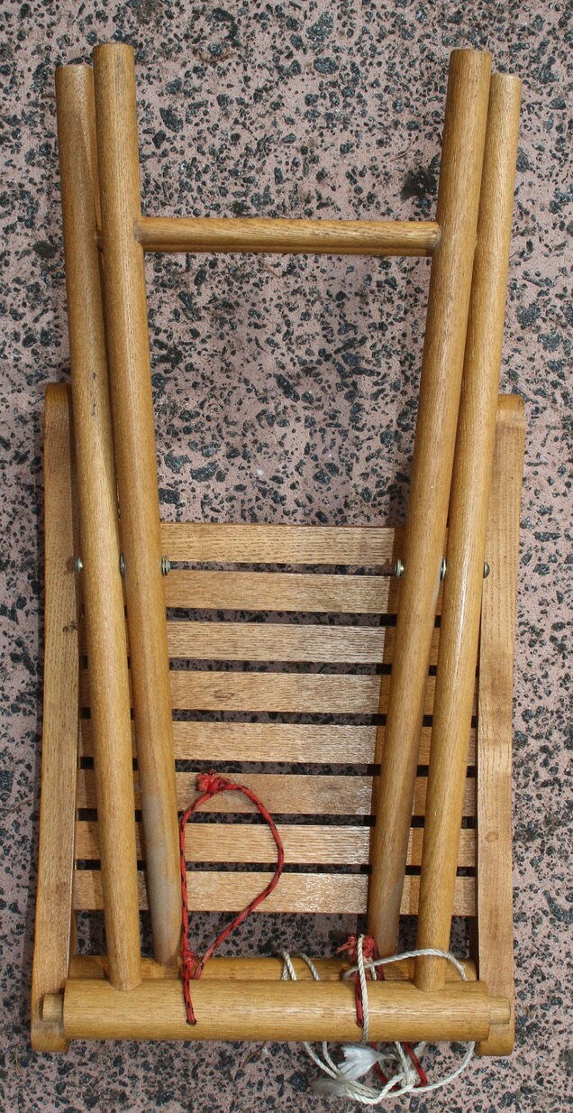 Thumbnail: Preloved Vintage Wooden Folding Table for plants