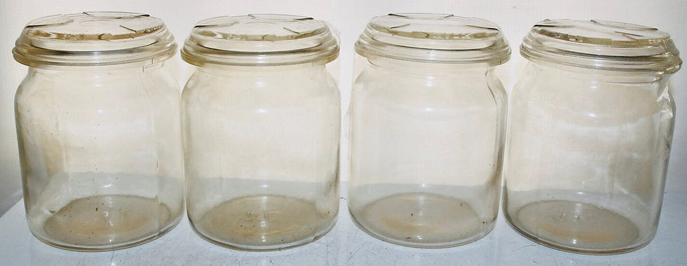 Miniatura: Preloved  BVB 1 Litre Glass Canning Bottle, BVB Canning Jar