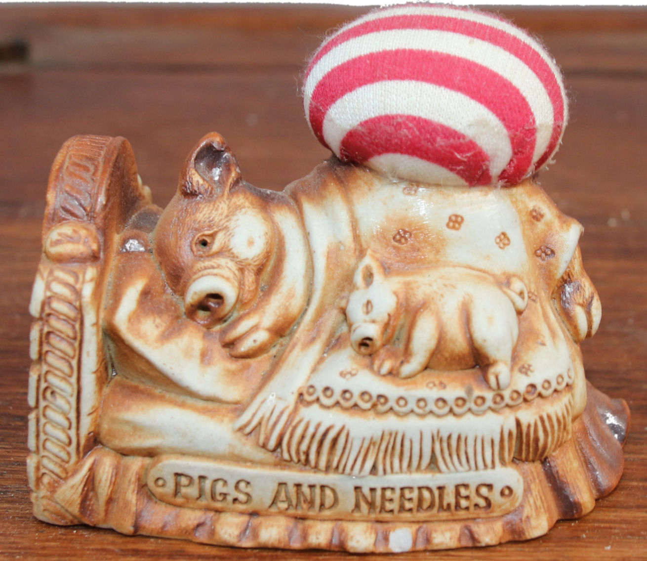 Pigs and Needles Pin Cushion by Swagman Pottery of Australia