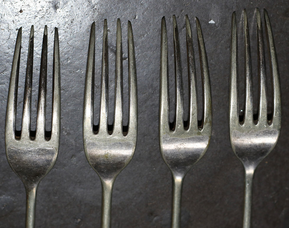 縮圖：Preloved Vintage DIXON forks, set of four silver forks