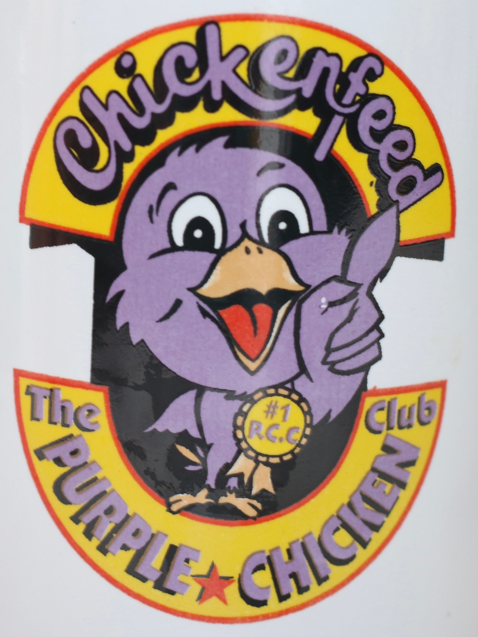 Preloved Souvenir Chickenfeed The Purple Chicken Club Mug, Cup