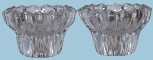 Thumbnail: Preloved Pair of Crystal Candle Holders in Original Box