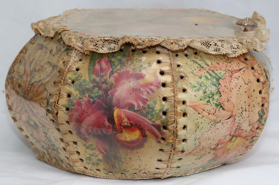 Μικρογραφία: Preloved Vintage Card Basket, Cardboard Card Box