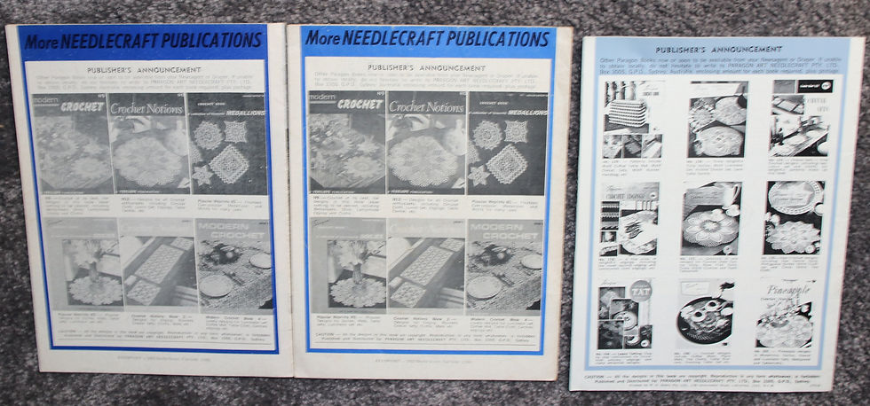 Miniatura: Vintage Paragon Crochet Designs , Book Number 107. OOP patterns.
