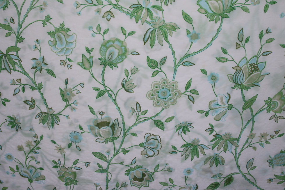 Miniaturbild: Preloved Vintage Floral flat sheet, Floral sheet, Flower Sheet
