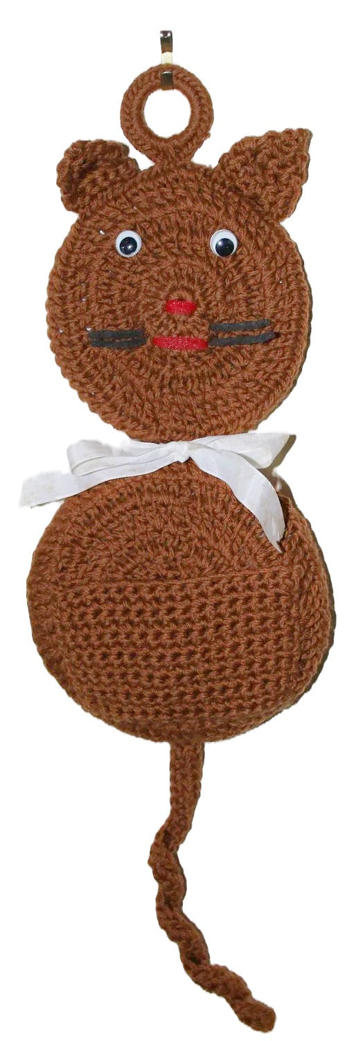 Миниатюра: Preloved Cat Hanging Notepad Holder