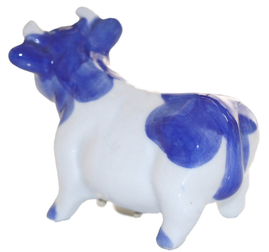 Miniatura: Preloved Vintage Ceramic Bull Salt Shaker, Bull Pepper Shaker