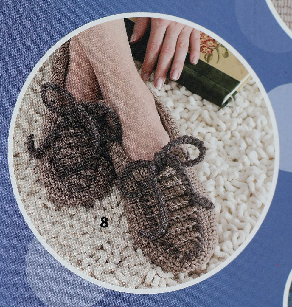 Μικρογραφία: Leisure Arts Cozy Crocheted Slippers: Women & Children Pattern Book