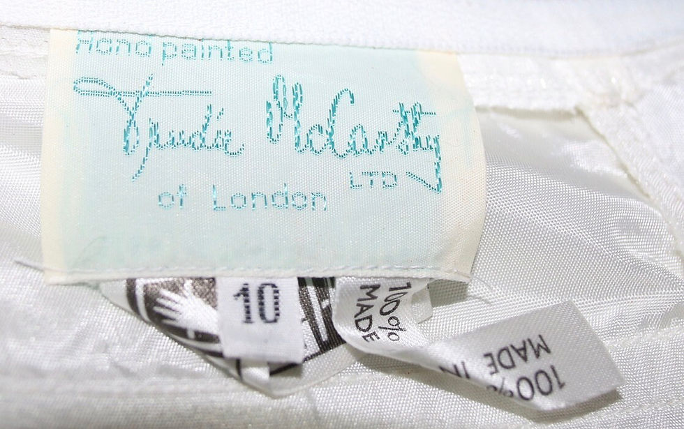 Thumbnail: Preloved Trudie McCarthy Wedding Dress with jacket Size 10 Vintage