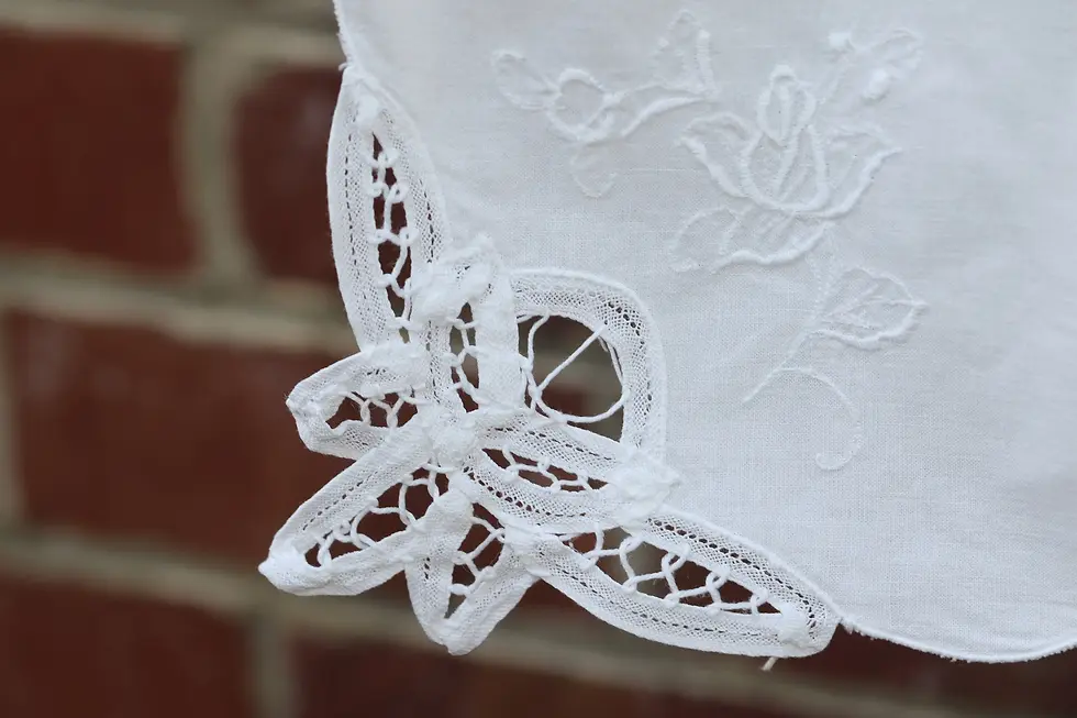 Thumbnail: Preloved Cutwork Embroidered Tablecloth