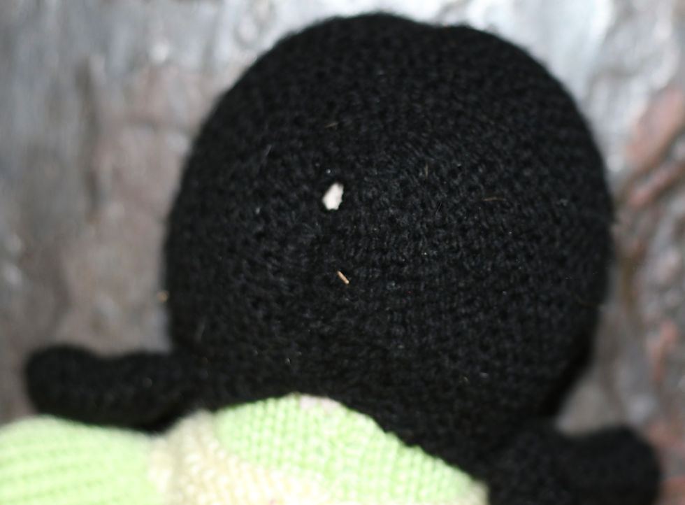 Miniaturbild: Preloved Knitted Upside Down Doll , Knitted Topsy Turvy Doll , Two Dolls