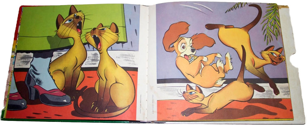 Μικρογραφία: Preloved Walt Disney's Lady and the Tramp record and picture book. Record LP