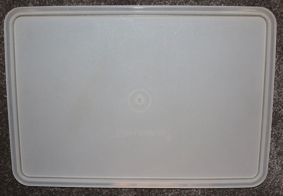縮圖：Preloved Vintage Tupperware Tuppercraft Orange Plastic Sectioned Craft Organiser