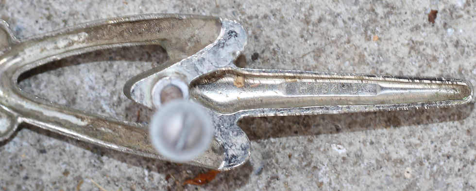 Μικρογραφία: Preloved Vintage Metal Cabinet handle, Ornate Metal Cabinet Handle