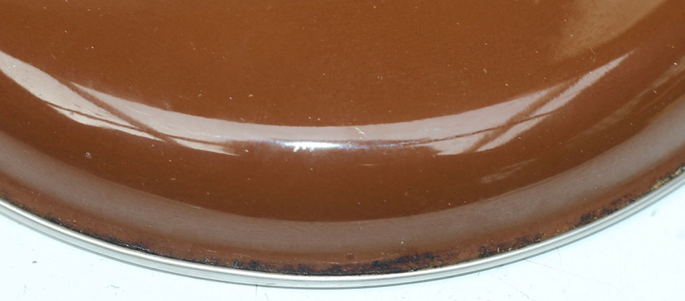 Thumbnail: Preloved Vintage Enamelware Casserole Dish, Floral Pan