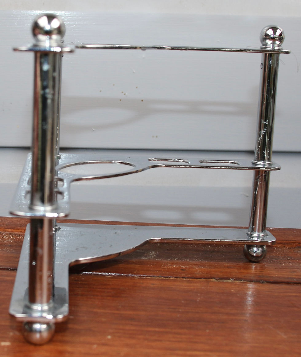 Miniaturbild: Preloved Metal Toothbrush Holder Stand, Countertop Bathroom Accessories