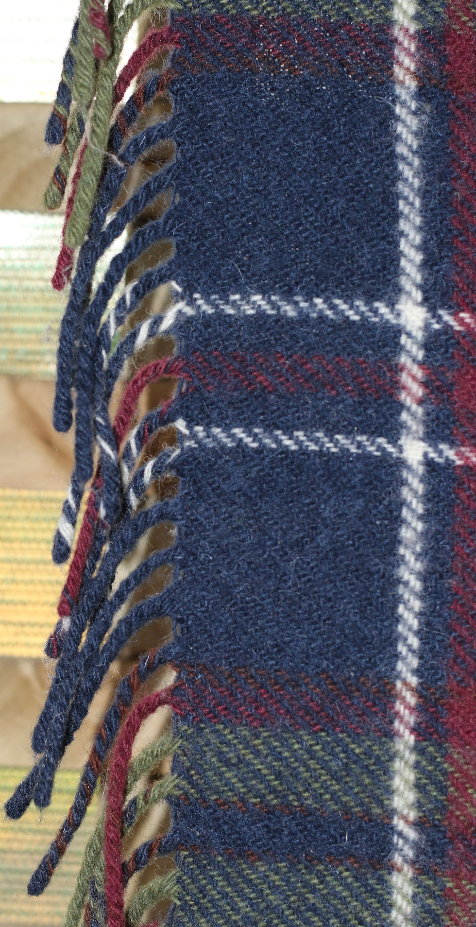 Miniature : Preloved Tweedmill woollen picnic rug or throw
