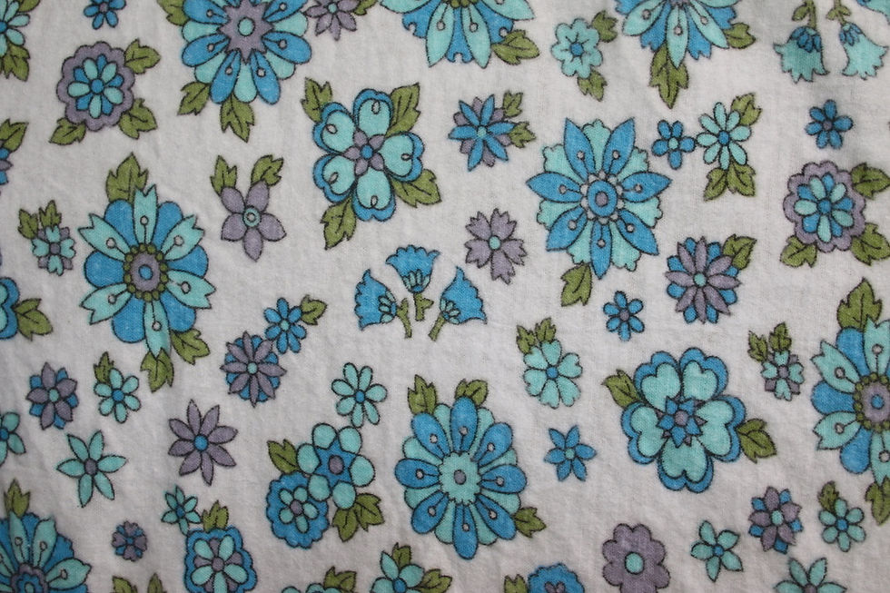 Miniaturbild: Preloved Vintage Floral Bed Sheet