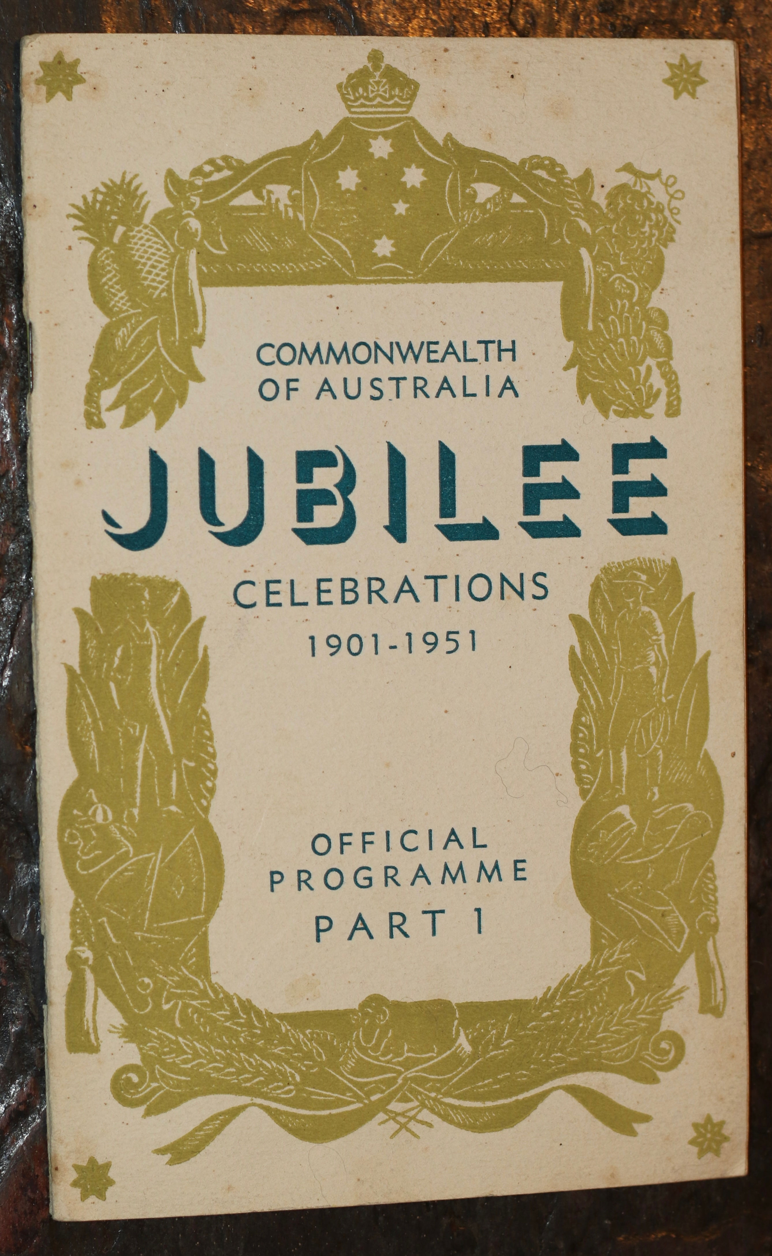 1951 "Official Programme" booklet commemorating the Jubilee of the Commonwealth