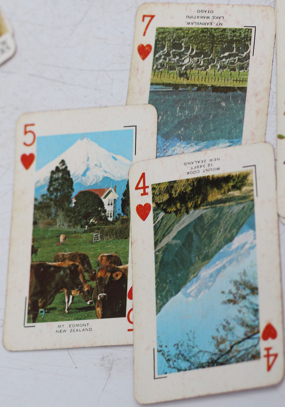 Miniatura: Vintage souvenir playing cards, art by Gottfried Lindauer of a NZ Maori Chief