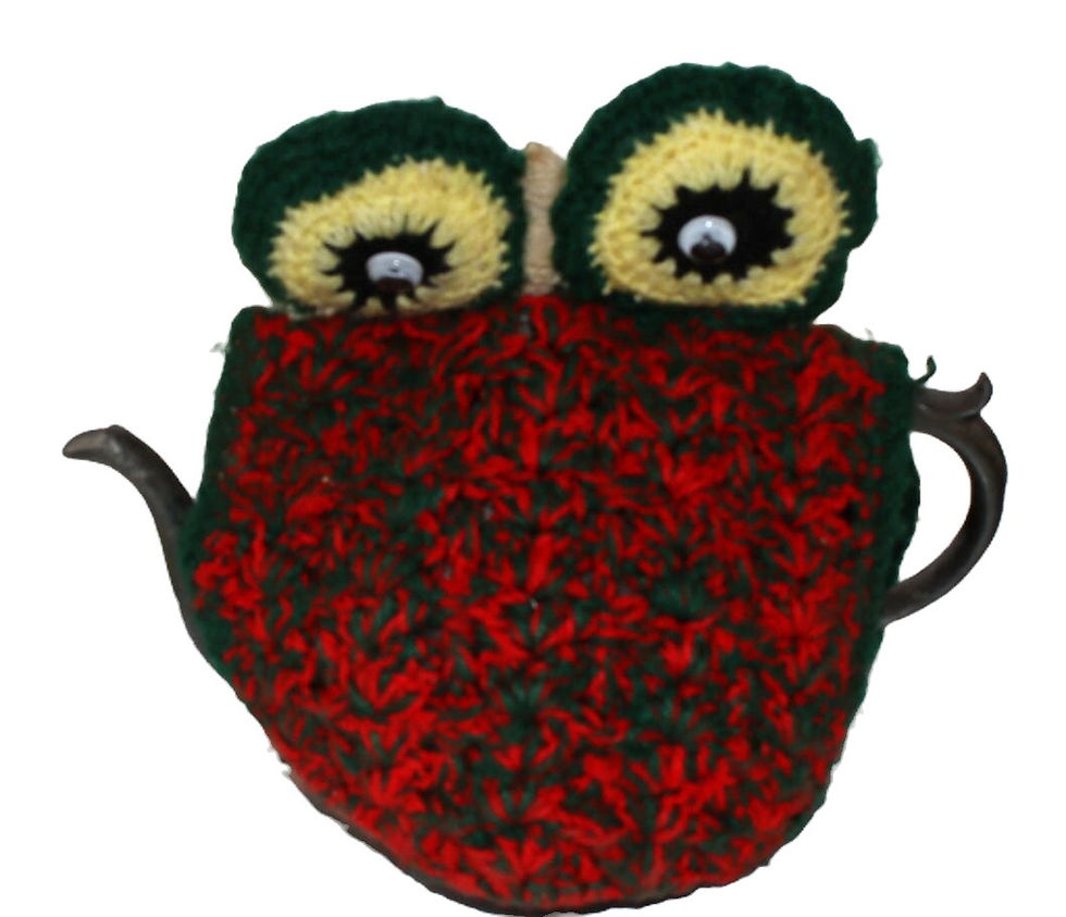 Miniatura: Preloved Medium Owl Teapot Cozy, Teapot Cover