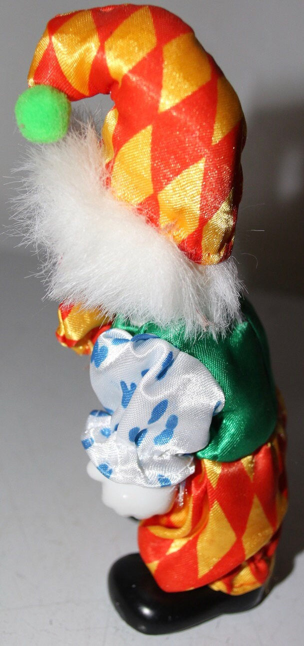 Miniatura: Preloved Ceramic and Cloth Clown Doll
