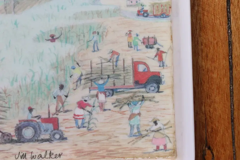 Thumbnail: Preloved Melamaster A Jill Walker Design Tray, Farm Harvest Tray
