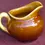 Miniatura: Preloved Yellow and Brown Ceramic Creamer, Little Cream Jug