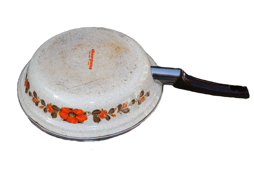 Thumbnail: Preloved Show Pan Sanko Ware, Floral Saucepan, Floral Pan, Flower Pan