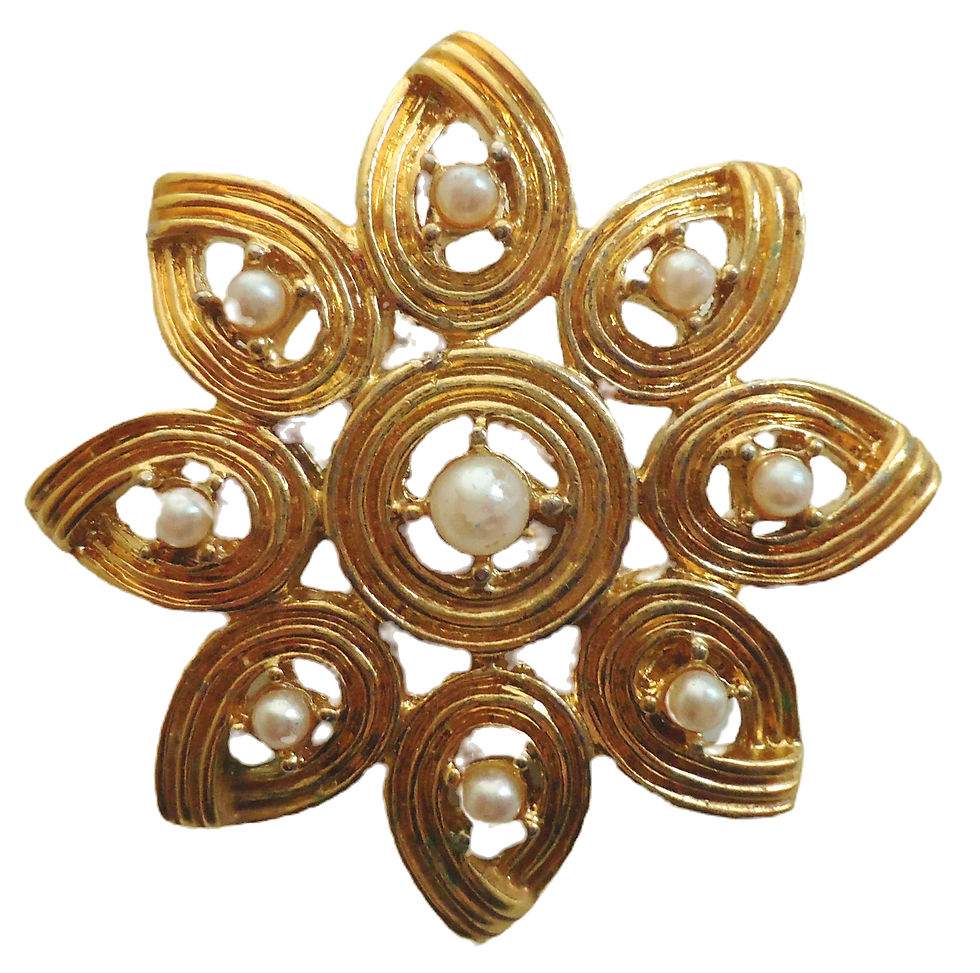 Preloved Vintage Pair of Clip-On metal earrings