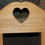 縮圖：Preloved Wooden Knick-Knack Shelf with Heart Decoration
