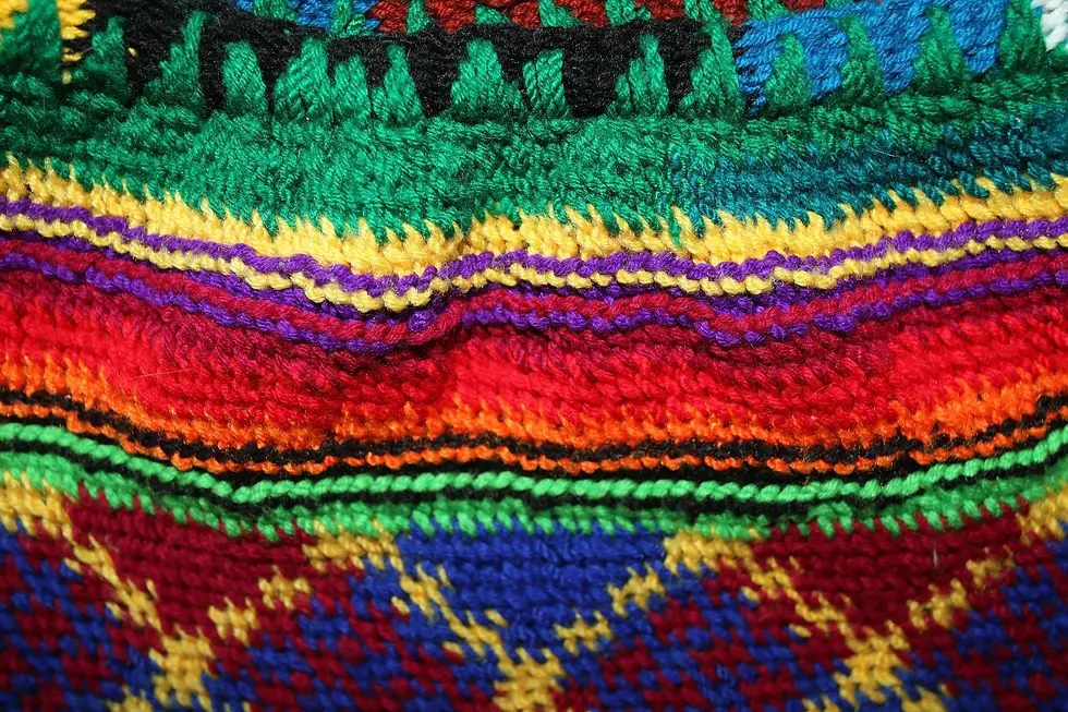 Miniatura: Preloved Knitted Handbag , Woollen Handbag, Knitted Shoulder bag,  Colourful Bag