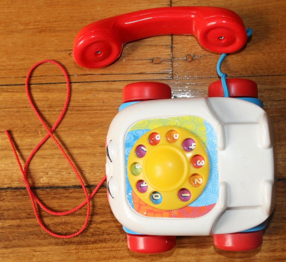 Miniaturbild: Preloved Vintage Fisher-Price Chatter Telephone, Vintage Fisher Price Phone