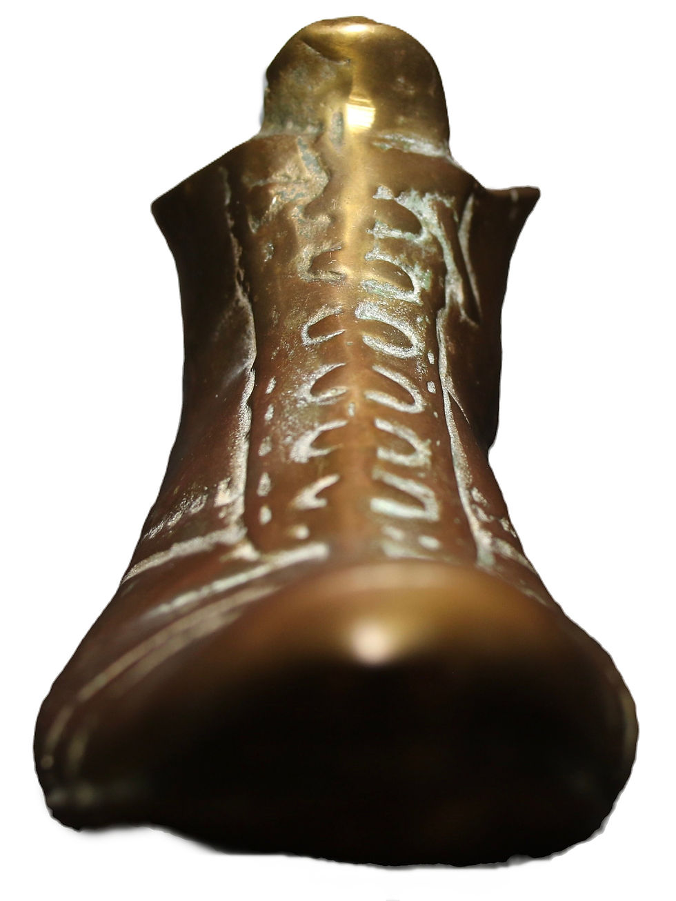 Miniature : Preloved Brass boot ornament , Brass Shoe Ornament