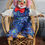 Miniaturbild: Preloved Ceramic and Cloth Clown Doll, Clown Toy