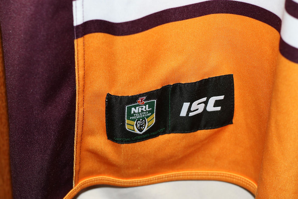 縮圖：Preloved Brisbane Broncos NRL 1988-2018 Men's Size M Home Game Jersey