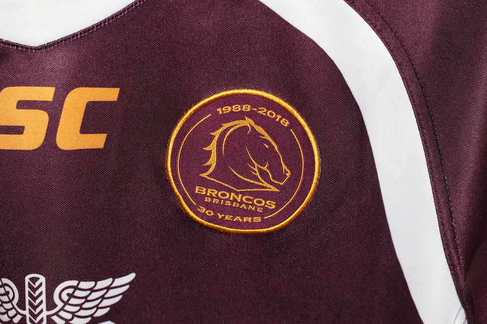 縮圖：Preloved Brisbane Broncos NRL 1988-2018 Men's Size M Home Game Jersey